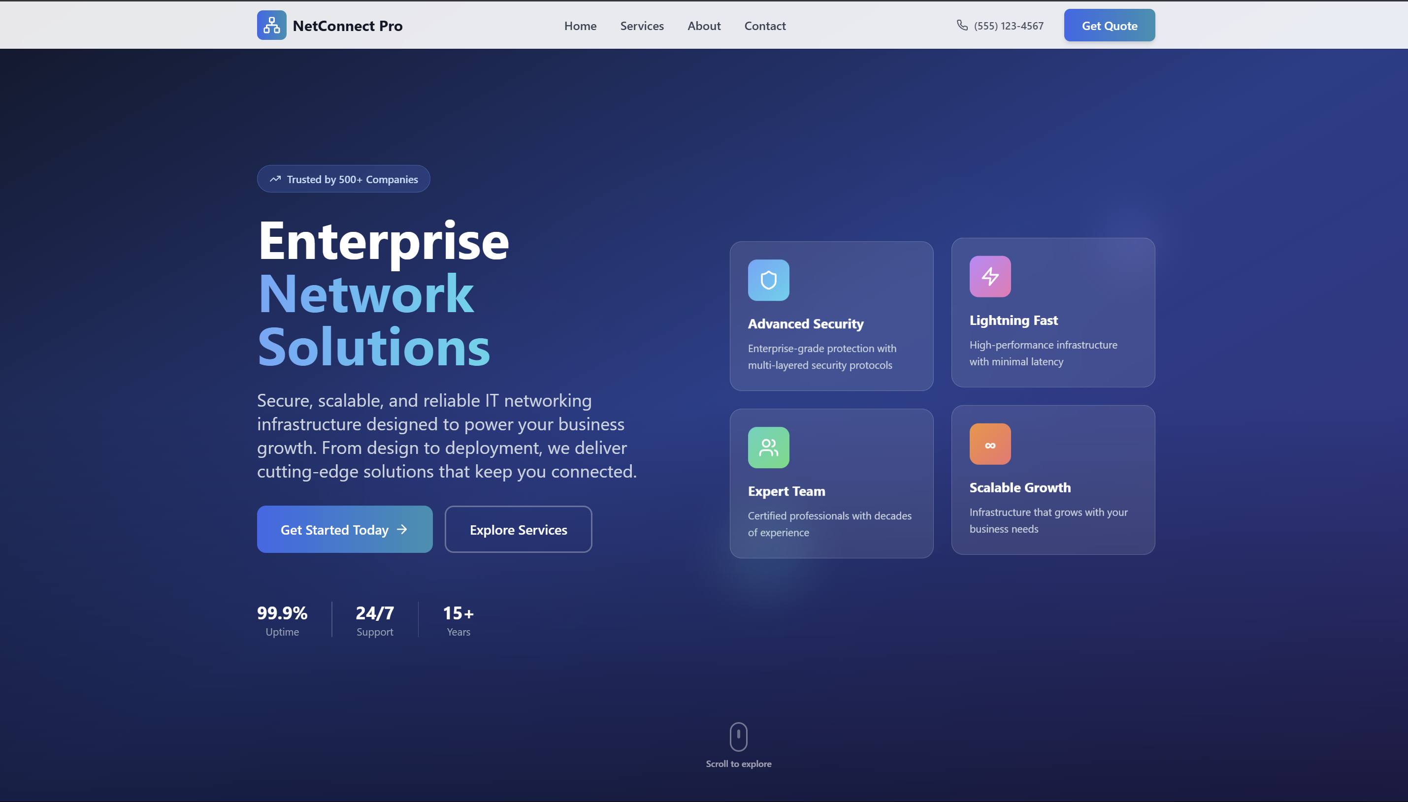 Net Connect MN - Professional business design by WebSpin Studio